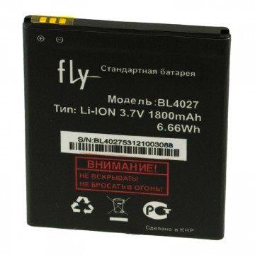 Аккумулятор Fly BL4027 2000 mAh Quad Phoenix IQ4410 AAAA/Original тех.пакет в Одессе