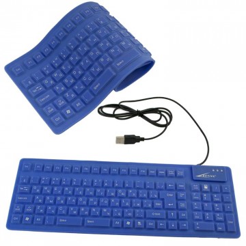 Клавиатура силиконовая Active 85KB синяя в Одессе
