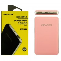 Power Bank Awei P84K 10400 mAh (High copy) розовый