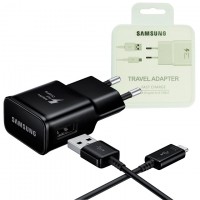 Сетевое зарядное устройство EP-TA800 Fast Charge 2in1 12V-1.24A 9V-1.67A 5V-2A micro-USB black (пластик)
