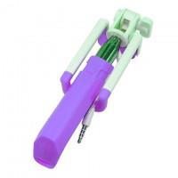 Монопод селфи палка Cable S11 mini фиолетовый