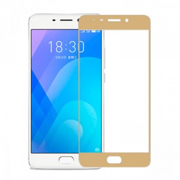 Защитное стекло Full Glue Meizu M6 gold тех.пакет в Одессе