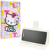 Универсальный чехол-книжка Without Window 5.5″ (5.3-5.8) Hello Kitty