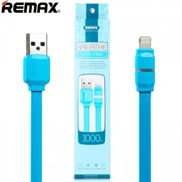 USB кабель Remax Breathe RC-029i lightning 1m синий в Одессе