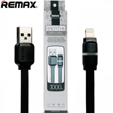 USB кабель Remax Breathe RC-029i lightning 1m черный в Одессе