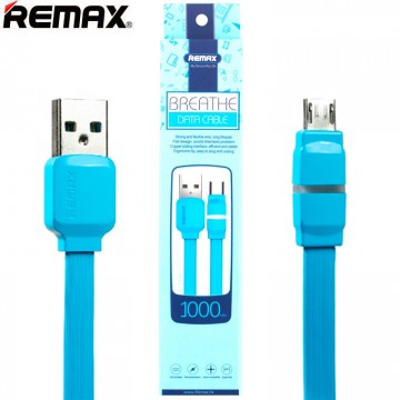 USB кабель Remax Breathe RC-029m micro USB 1m синий в Одессе