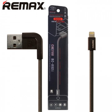 USB кабель Remax Cheynn RC-052i Lightning 1m черный в Одессе