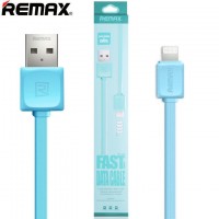 USB кабель Remax Fleet speed RC-008i Lightning 1m голубой