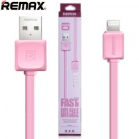 USB кабель Remax Fleet speed RC-008i Lightning 1m розовый