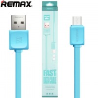 USB кабель Remax Fleet speed RC-008m micro USB 1m голубой