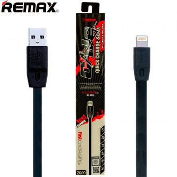 USB кабель Remax FullSpeed RC-001i lightning 2m черный в Одессе