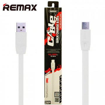 USB кабель Remax FullSpeed RC-001m micro USB 2m белый в Одессе