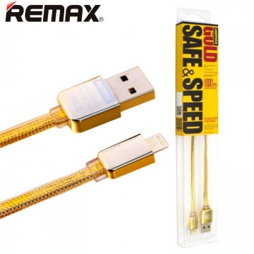 USB кабель Remax Gold RC-016i Lightning 1m золотистый в Одессе