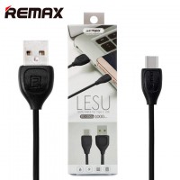 USB кабель Remax Lesu RC-050a Type-C 1m черный