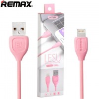 USB кабель Remax Lesu RC-050i Lightning 1m розовый