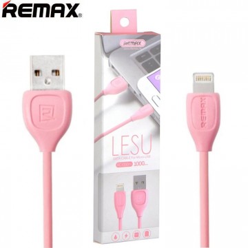 USB кабель Remax Lesu RC-050i Lightning 1m розовый в Одессе