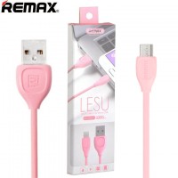 USB кабель Remax Lesu RC-050m micro USB 1m розовый