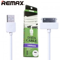 USB кабель Remax Light speed RC-06i4 Apple 30pin 1m белый