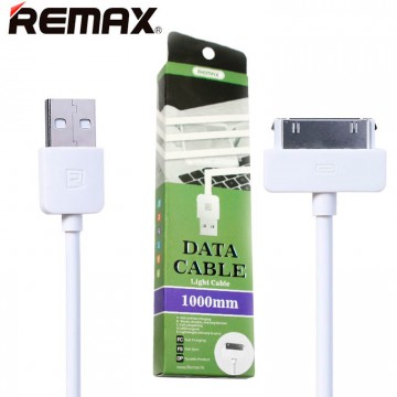 USB кабель Remax Light speed RC-06i4 Apple 30pin 1m белый в Одессе