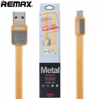 USB кабель Remax Platinum RC-044m micro USB 1m золотистый