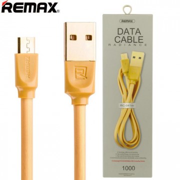 USB кабель Remax Radiance RC-041m micro USB 1m золотистый в Одессе