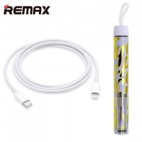 USB кабель Remax RC-037a Lightning - Type-C 1m белый