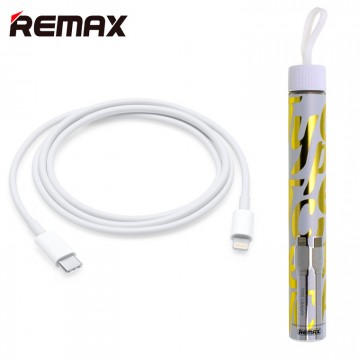 USB кабель Remax RC-037a Lightning - Type-C 1m белый в Одессе