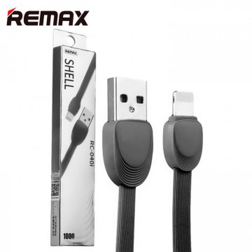 USB кабель Remax Shell RC-040i Lightning 1m черный в Одессе