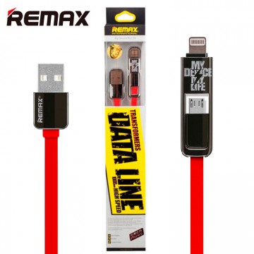 USB кабель Remax Transformer Lightning-micro 1m красный в Одессе