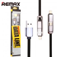 USB кабель Remax Transformer Lightning-micro 1m черный