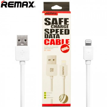 USB кабель Remax RC-006i lightning 1m белый в Одессе