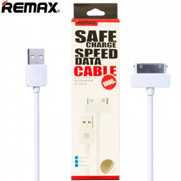 USB кабель Remax RC-006i4 Apple 30pin 1m белый в Одессе