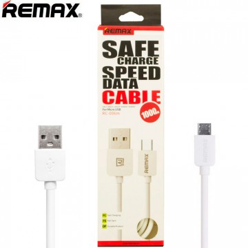 USB кабель Remax RC-006m micro USB 1m белый в Одессе