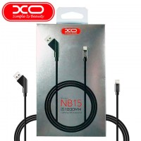 USB кабель XO NB15 Lightning 1m черный