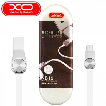 USB кабель XO NB19 micro USB 0.2m белый в Одессе