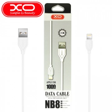 USB кабель XO NB8 Lightning 1m белый в Одессе