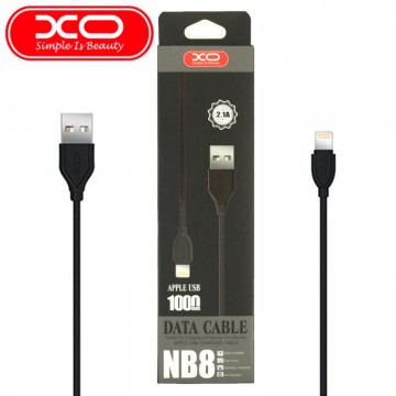 USB кабель XO NB8 Lightning 1m черный в Одессе