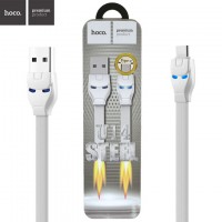 USB кабель Hoco U14 Steel Type-C 1.2m белый