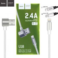 USB кабель Hoco U18 Multi-Functional Lightning, micro USB 1.2m белый