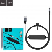 USB кабель Hoco U22 Bei+Power bank 2000 mAh Lightning 1.2m черный