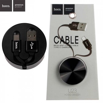 USB кабель Hoco U23 Resilient Type-C 1m черный в Одессе