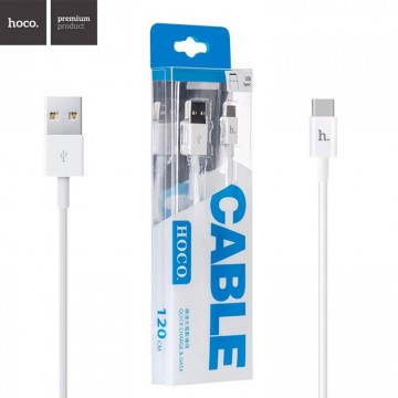 USB кабель Hoco UPT02 Type-C 1.2m белый в Одессе