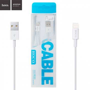 USB кабель Hoco UPL02 Lightning 1.2m белый в Одессе