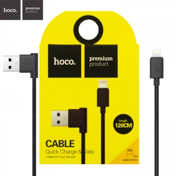 USB кабель Hoco UPL11 Lightning 1.2m черный в Одессе