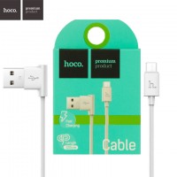 USB кабель Hoco UPM10 L-образный micro USB 1.2m белый