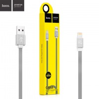 USB кабель Hoco UPL18 Waffle Lightning 1.2m серый