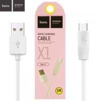 USB кабель Hoco X1 Rapid Type-C 1m белый