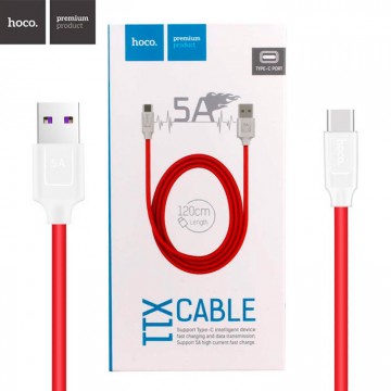 USB кабель Hoco X11 Rapid Type-C 1.2m бело-красный в Одессе