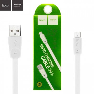 USB кабель Hoco X9 Rapid micro USB 1m белый в Одессе