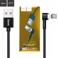 USB кабель Hoco U20 Magnetic Type-C 1.2m черный
